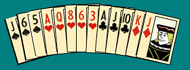 Bridge hand with 13 cards